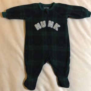 Long Sleeve Fleece Baby Onesie